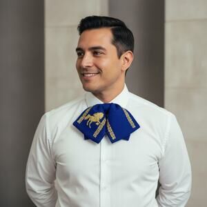 Mexican Embroidered Charro Moño – Traditional Mariachi Bow Tie